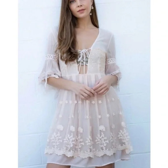 POL Victorian Bustier Corset Mini Cocktail Dress - Picture 2 of 5